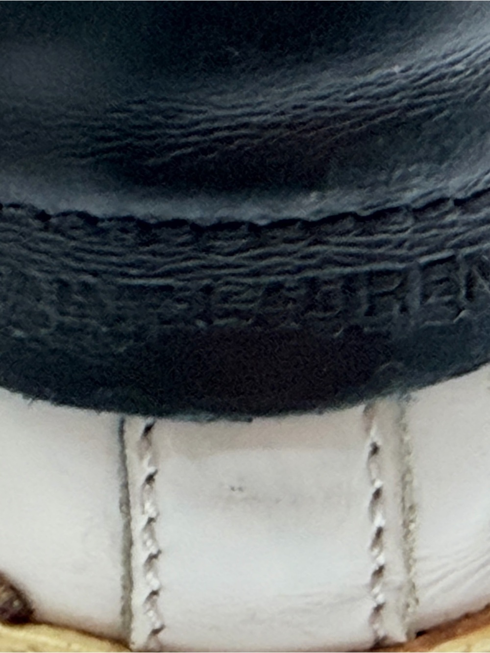 Saint Laurent White Leather Sneakers with Bronze Star Accents - Picture 7 of 13